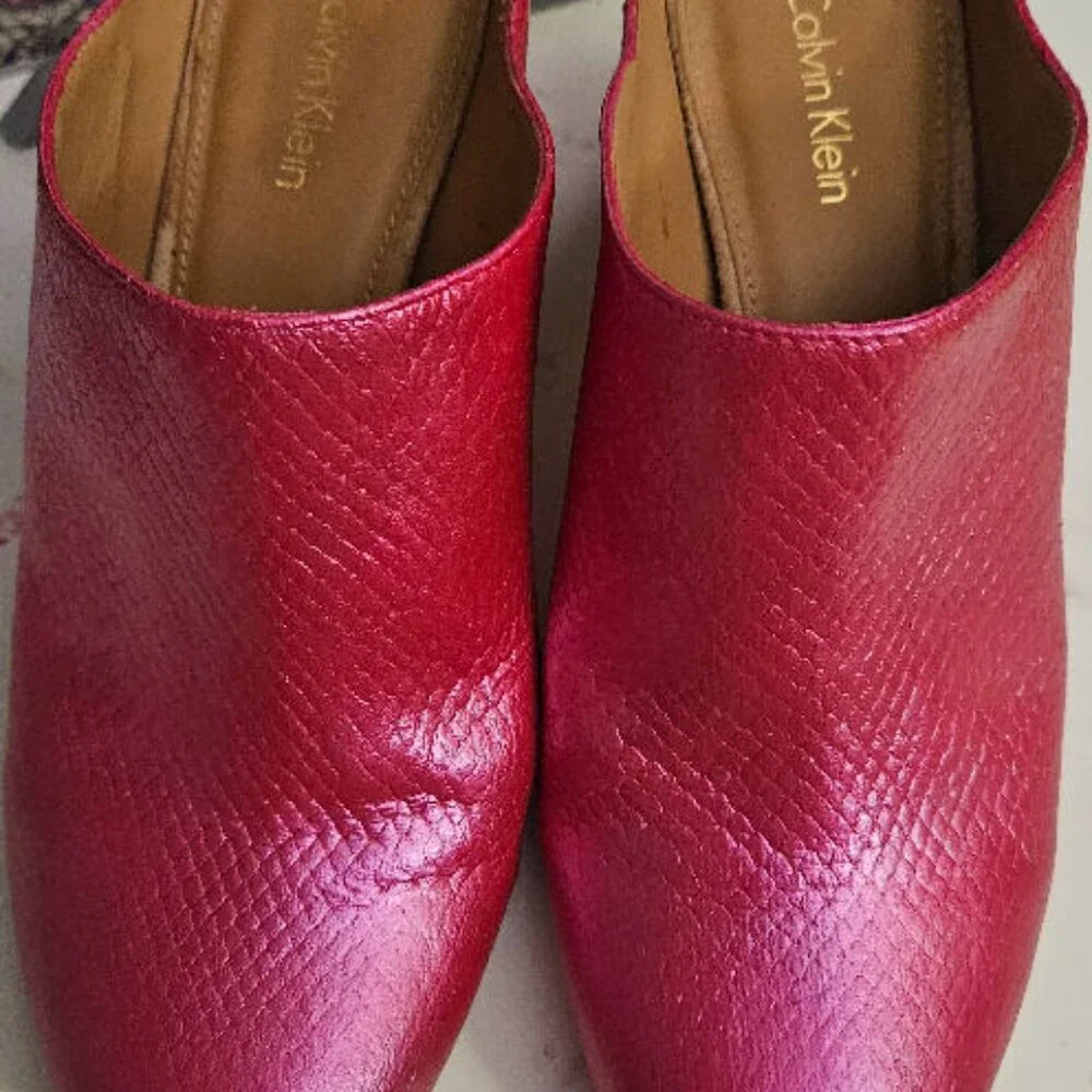 Calvin Klein Leather Mules - Picture 11 of 16